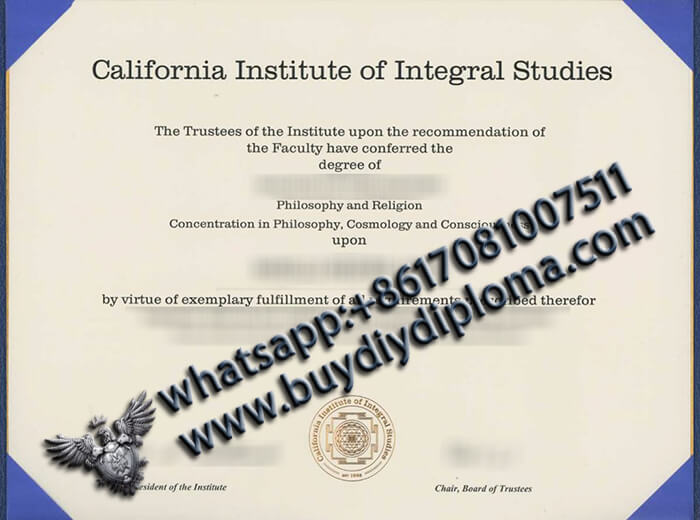 California Institute of Integral Studies degree