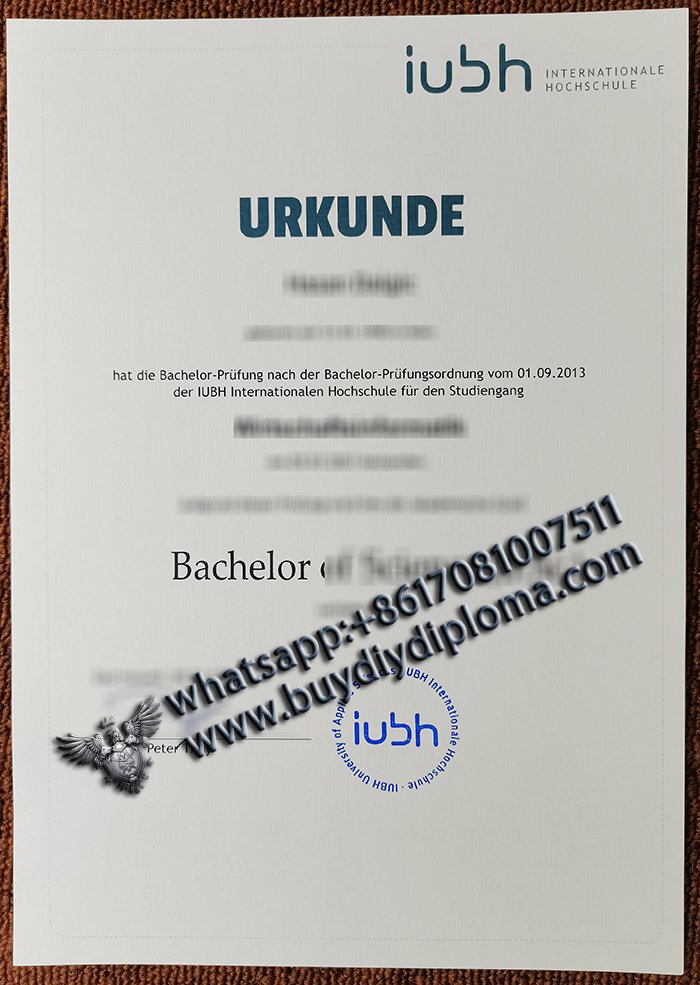  IUBH diploma 