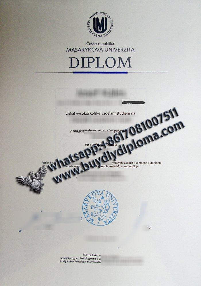 Masarykova univerzita diploma