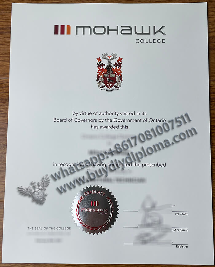 fake Mohawk College diploma online from Canada