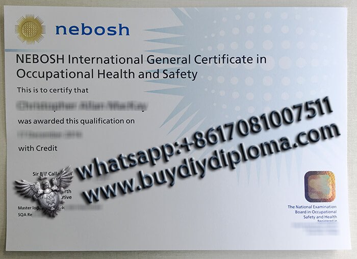 Nebosh IGC certificate 