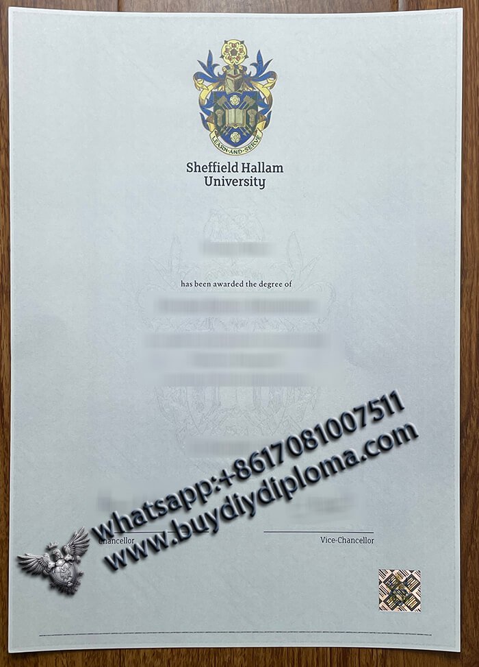 Sheffield Hallam University diploma 