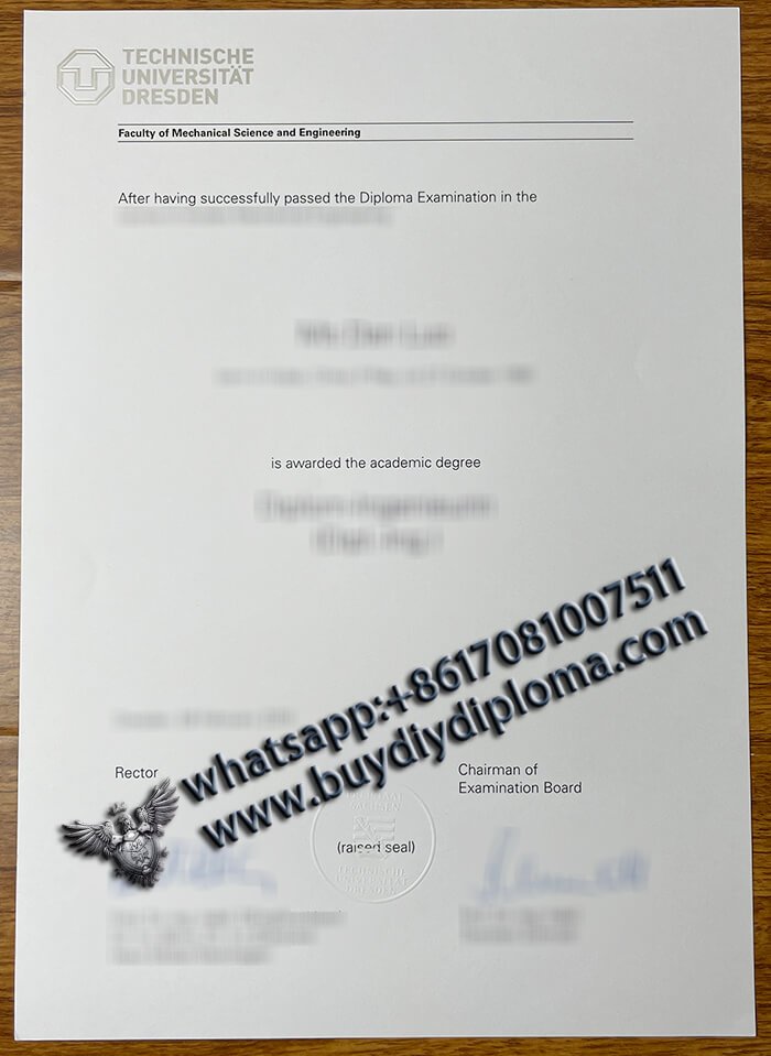 TECHNISCHE UNIVERSITAT DRESDEN Diploma TECHNISCHE UNIVERSITAT DRESDEN Diploma