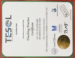 TESOL certificate