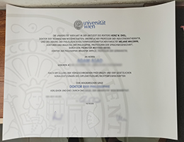 Universität Wien diploma certificate
