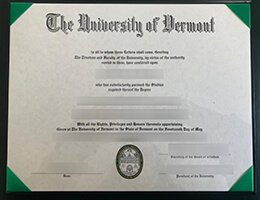 University of Vermont-UVM diploma1