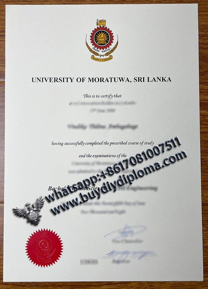 University of Moratuwa diploma 