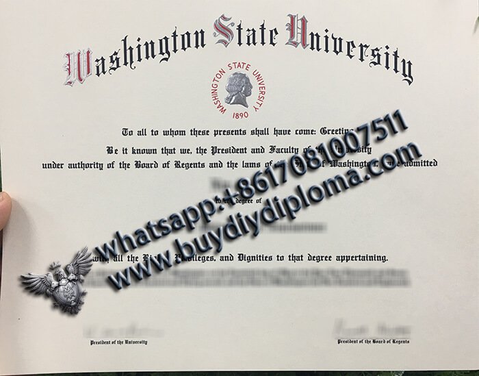 Washington State University diploma 