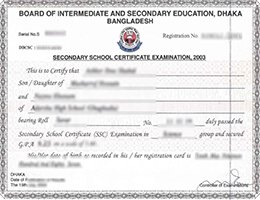 fake HSC certificate