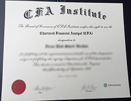 CFA certificate