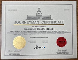 Journeyman Certificate