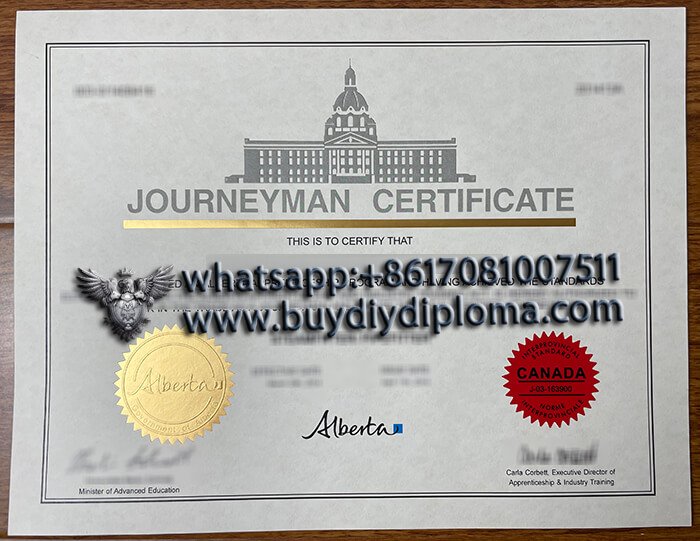 Where to buy fake Journeyman Certificate, Alberta CANADA?