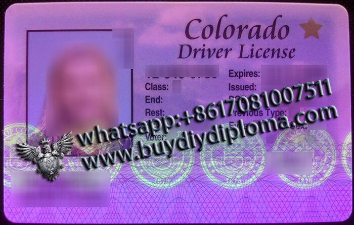 USA Colorado (CO) Scannable Drivers License