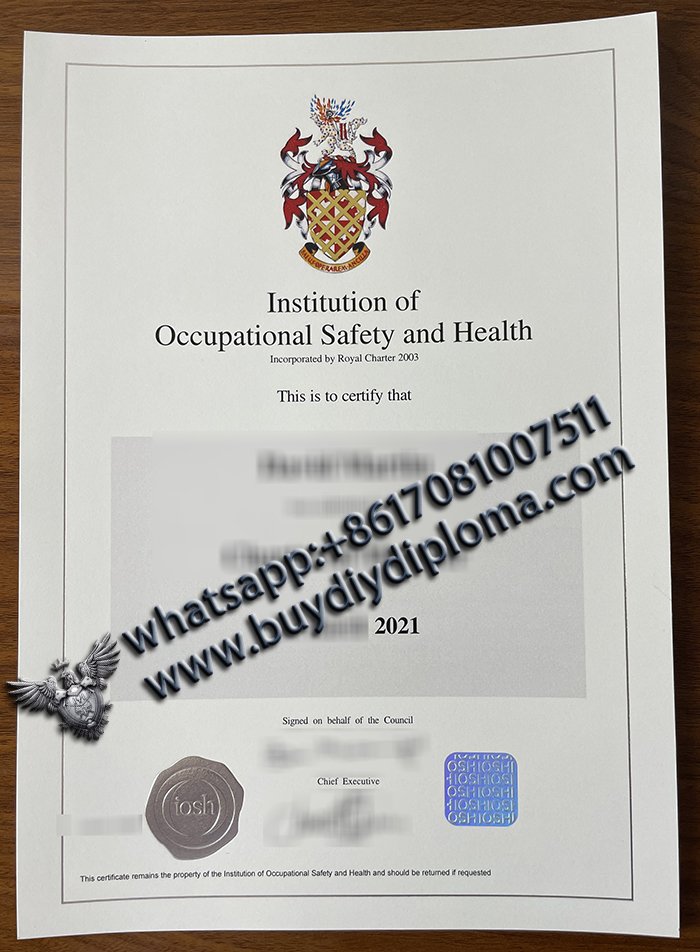 IOSH Certificate