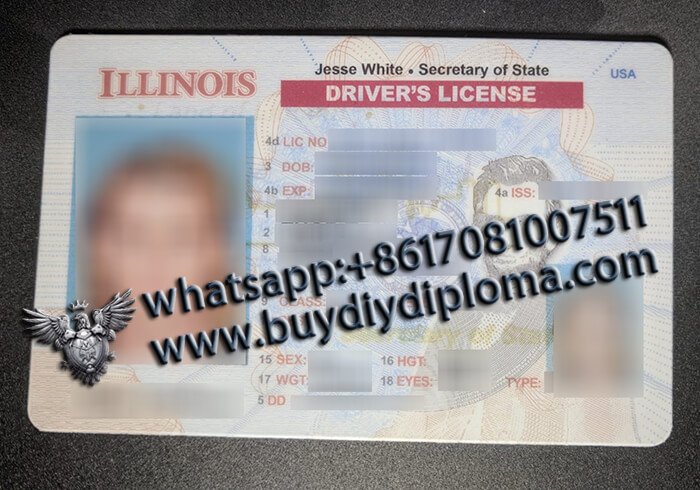  Illinois scannable driver's license