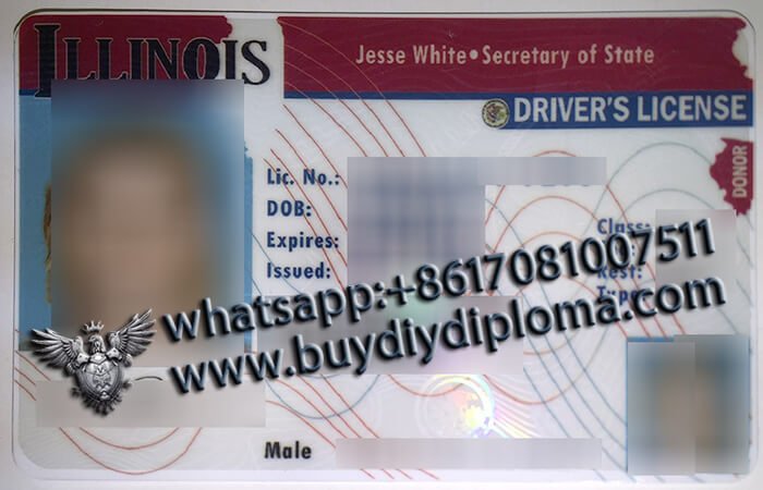 USA Illinois Old (IL) Scannable Drivers License