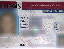 USA Illinois Old (IL) Scannable Drivers License