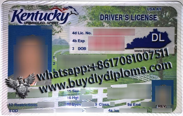 USA Kentucky (KY) Scannable Drivers License