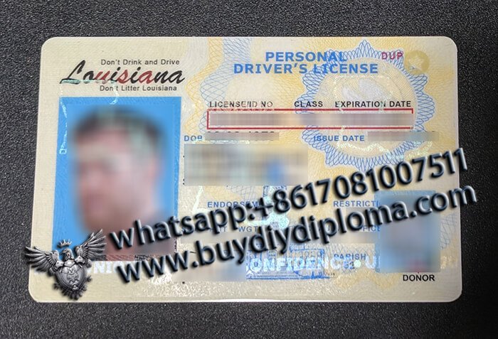 USA Louisiana (LA) Scannable Drivers License