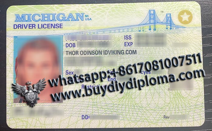 USA Michigan (MI) Scannable Drivers License