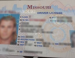 USA Missouri (MO) Scannable Drivers License