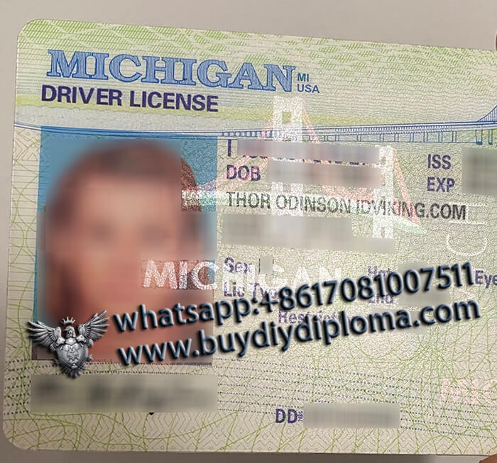 USA Michigan (MI) Scannable Drivers License