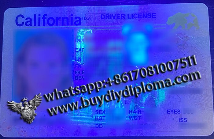 California Fake Scannable DRIVER LICENSE USA