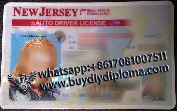 USA New Jersey (NJ) Scannable Drivers License