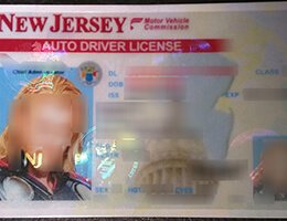 USA New Jersey (NJ) Scannable Drivers License
