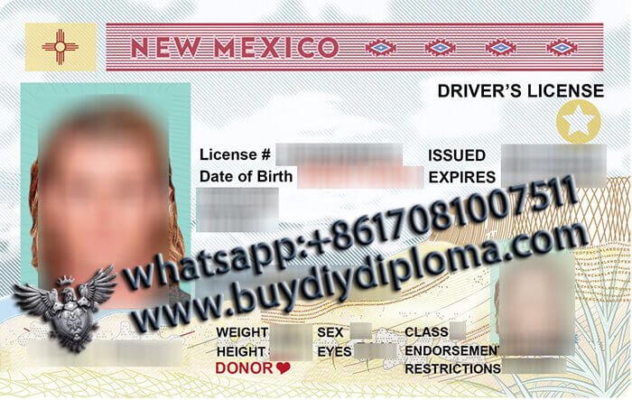 USA New Mexico (NM) Scannable Drivers License