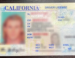 Old California Fake Scannable DRIVER LICENSE USA