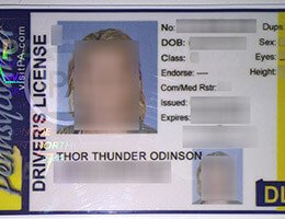 USA Pennsylvania Old (PA) Scannable Drivers License