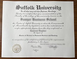 Suffolk University Diploma