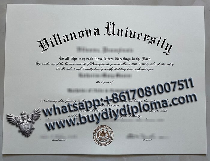fake Villanova University degree