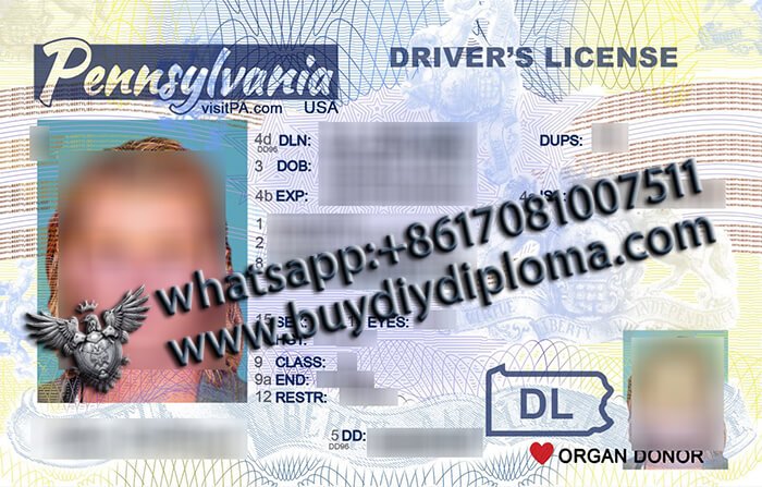 USA Pennsylvania NEW (PA) Scannable Drivers License