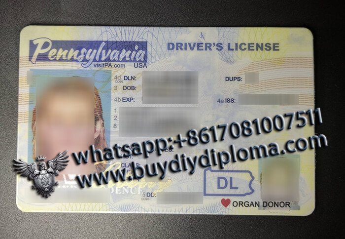 USA Pennsylvania NEW (PA) Scannable Drivers License