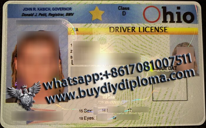 USA Ohio (OH) Scannable Drivers License