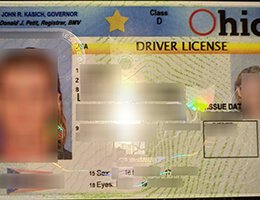 USA Ohio (OH) Scannable Drivers License