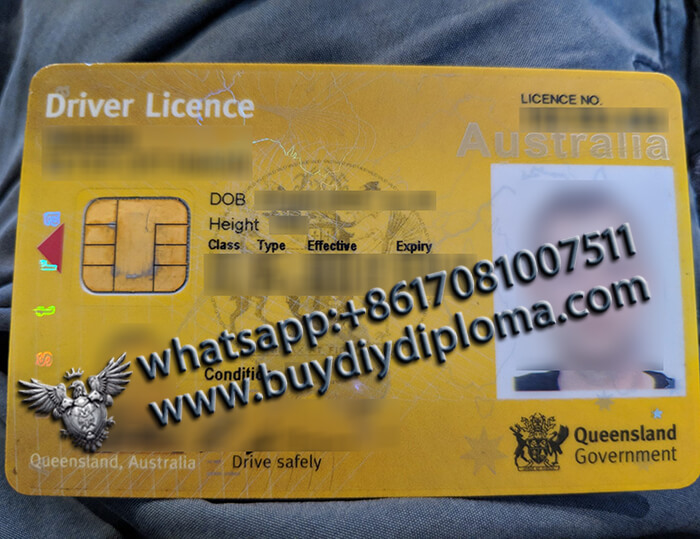 Australian Queensland Scannable Drivers-License