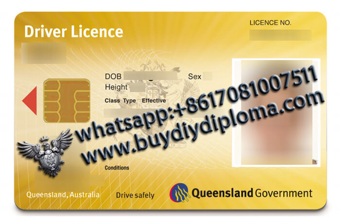 Australian Queensland Scannable Drivers-License