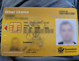 Australian Queensland Scannable Drivers-License