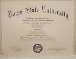 Boise State University diploma