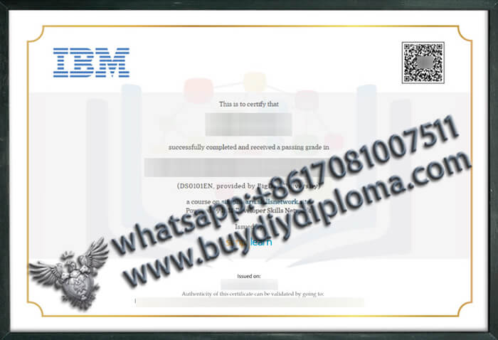 International Business Machines Corporation (IBM) certificate