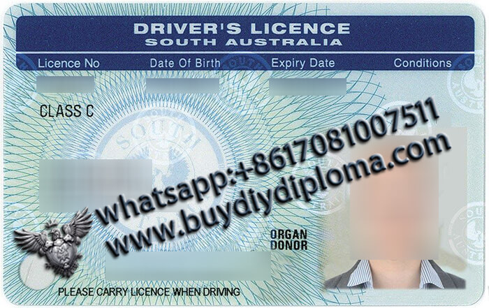 South Australia Scannable Drivers-License