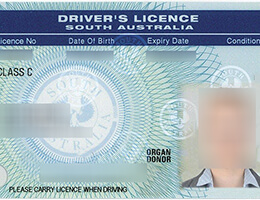 South Australia Scannable Drivers-License