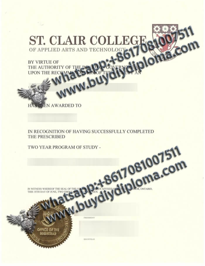 St. Clair College of applied arts and technology diploma St. Clair College of applied arts and technology diploma