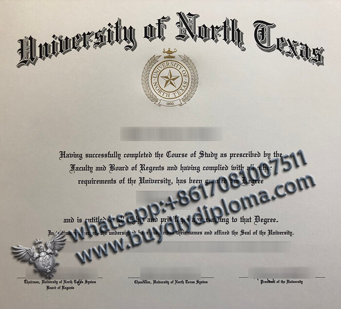 University of North Texas degree