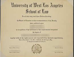 University of West Los Angeles school of Law degree