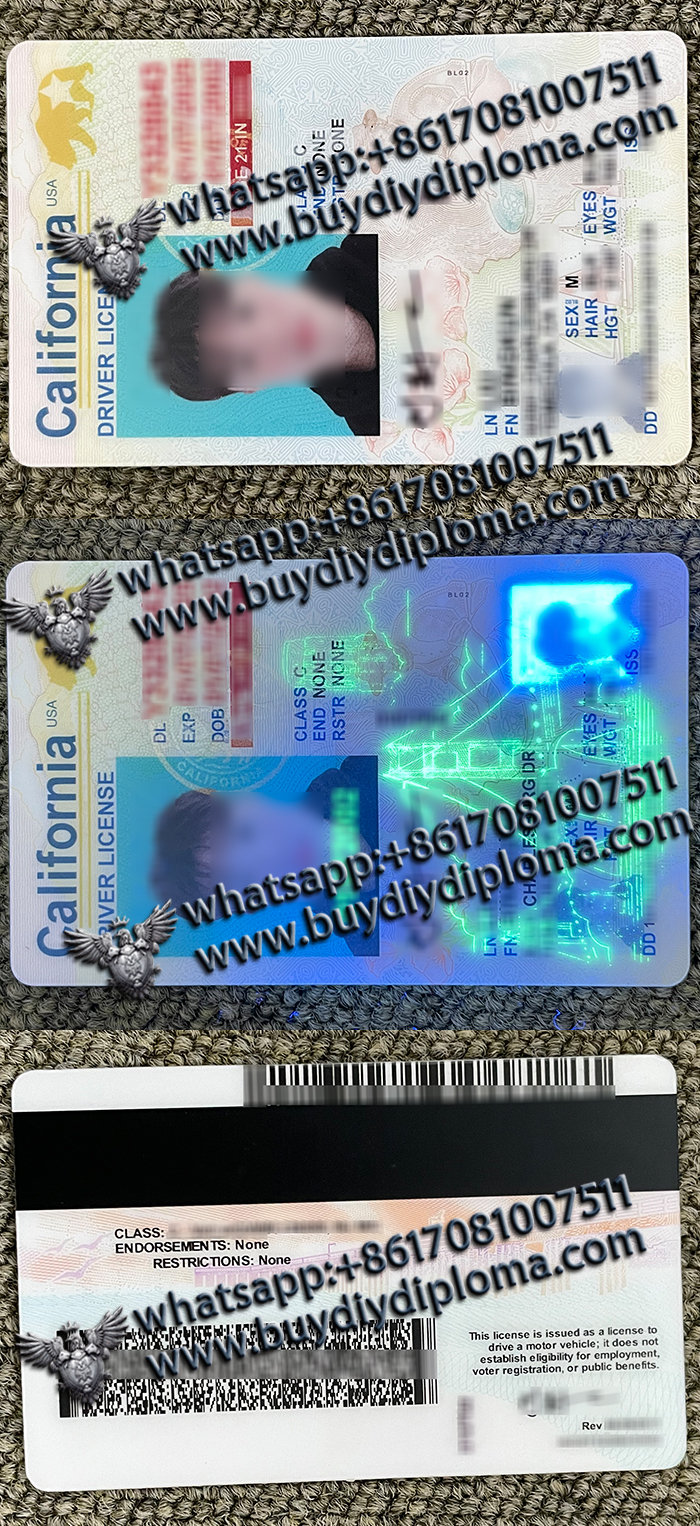 California Vertical Driver license