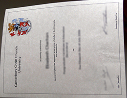 Canterbury Christ Church University (CCCU) certificate